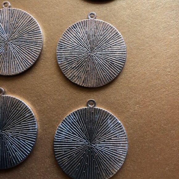 10 Round Blank Bezel Cabochon Pendant Setting Jewelry Trays Round Base 30 mm - Picture 4 of 8